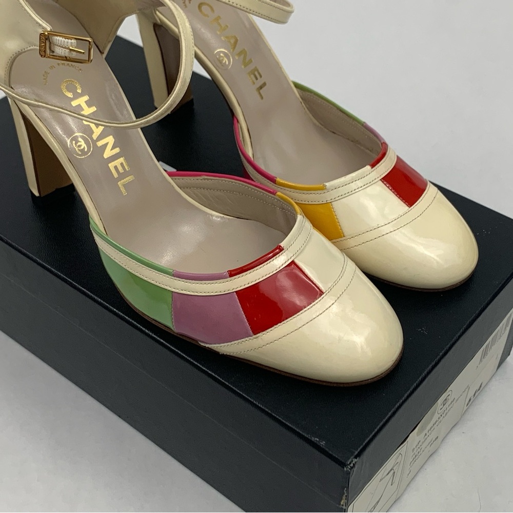 Chanel Multicolor Heels - image 3